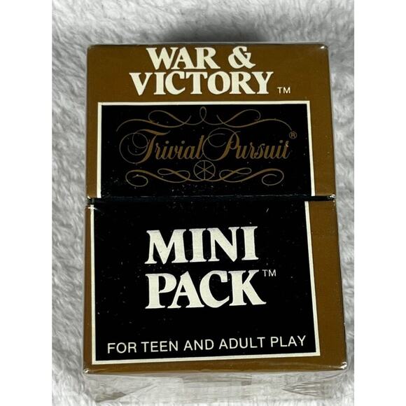 Vintage 1987 Horn Abbot Trivial Pursuit War & Victory Mini Pack Expansion Box - Picture 1 of 10